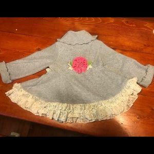 Peaches and cream swing coat